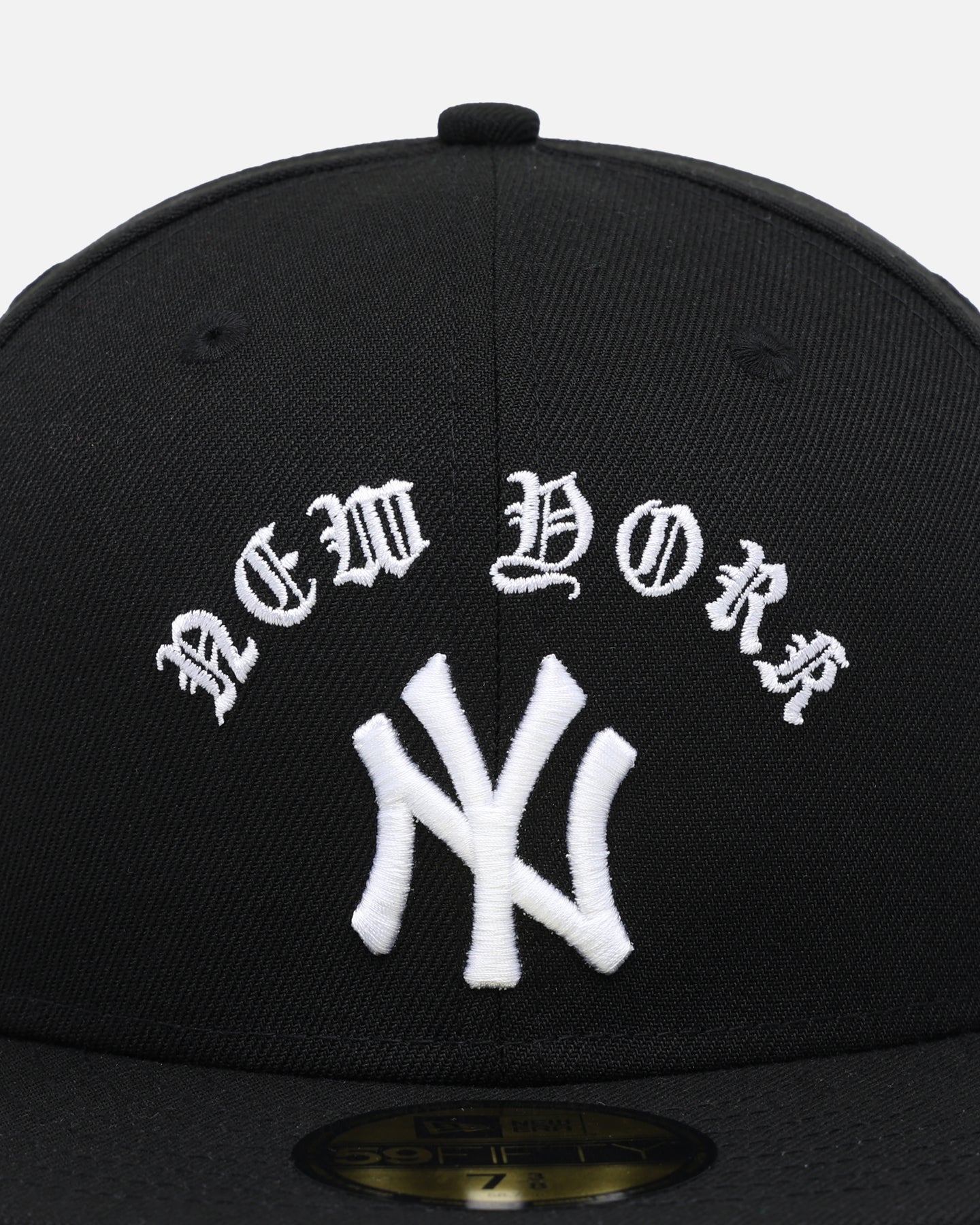 New Era New York Yankees 'Gothic Arch' 59FIFTY Fitted Black/White