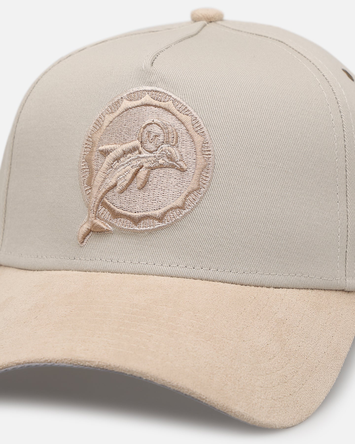 New Era Miami Dolphins 'Cream Suede' 9FORTY A-Frame Strapback Stone/Oatmilk