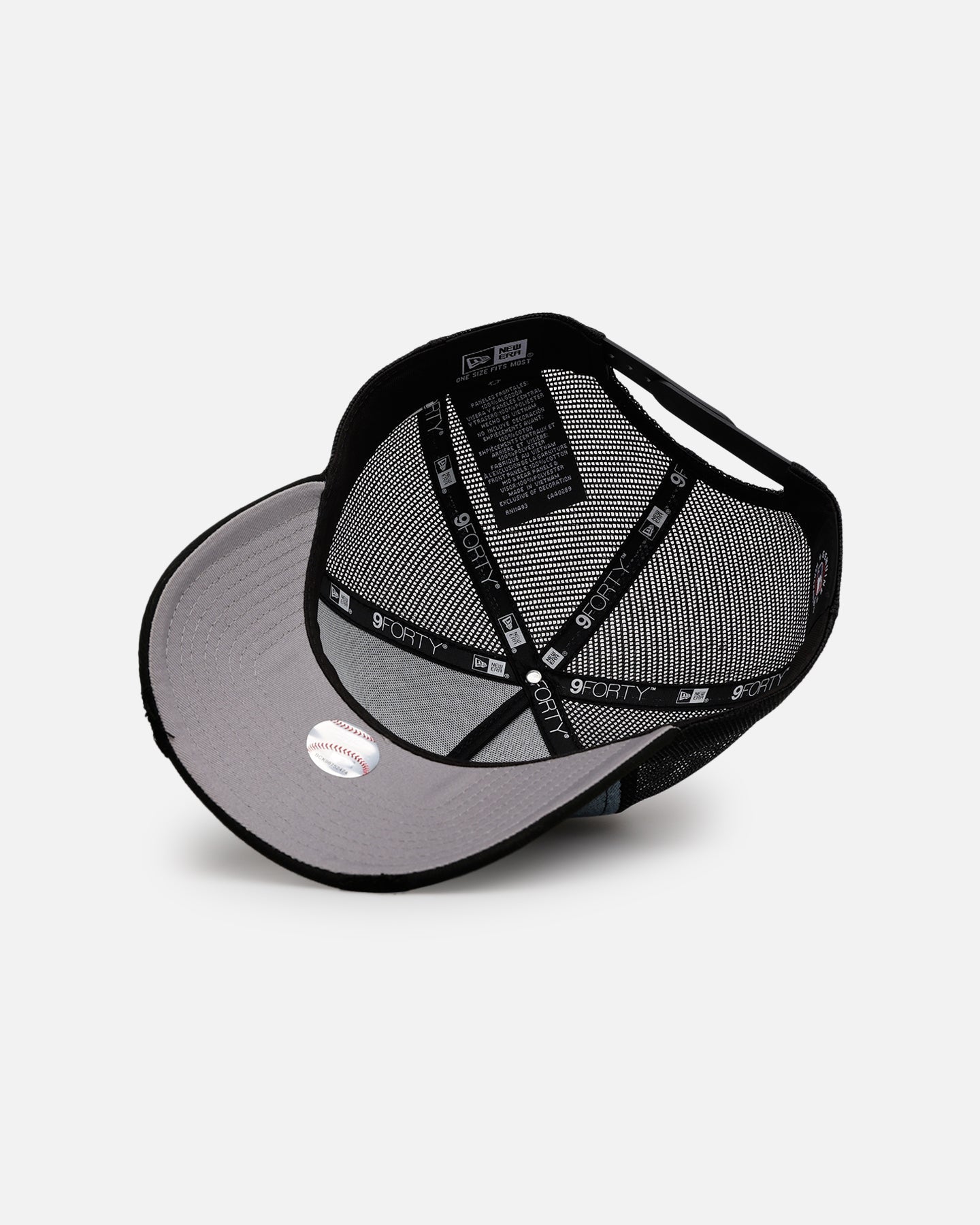 New Era Detroit Tigers 'Bleach' 9FORTY A-Frame Trucker Snapback Denim