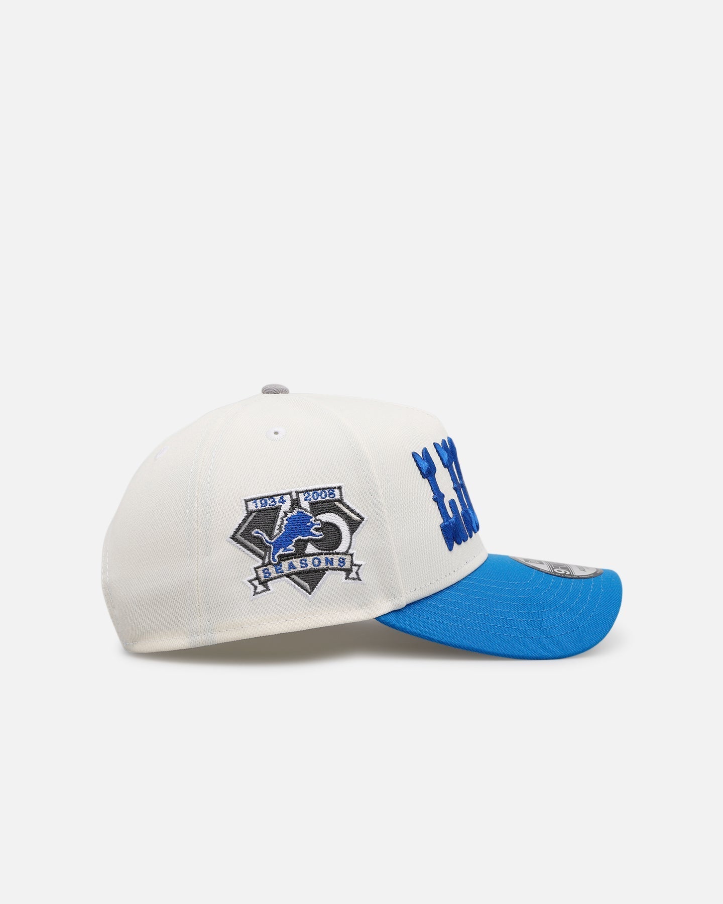 New Era Detroit Lions 'Chrome Metallic Wordmark' 9FORTY A-Frame Snapback Chrome