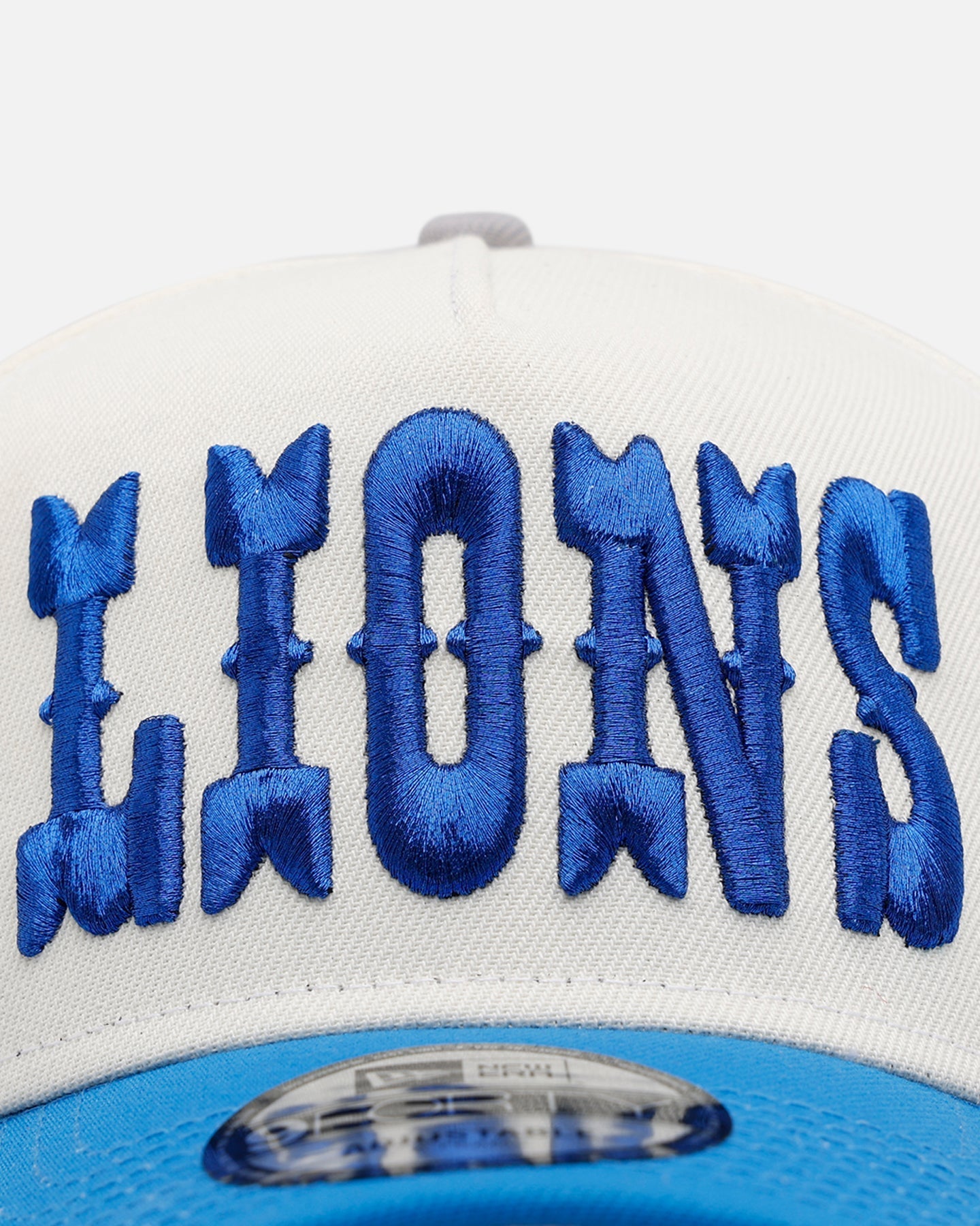New Era Detroit Lions 'Chrome Metallic Wordmark' 9FORTY A-Frame Snapback Chrome