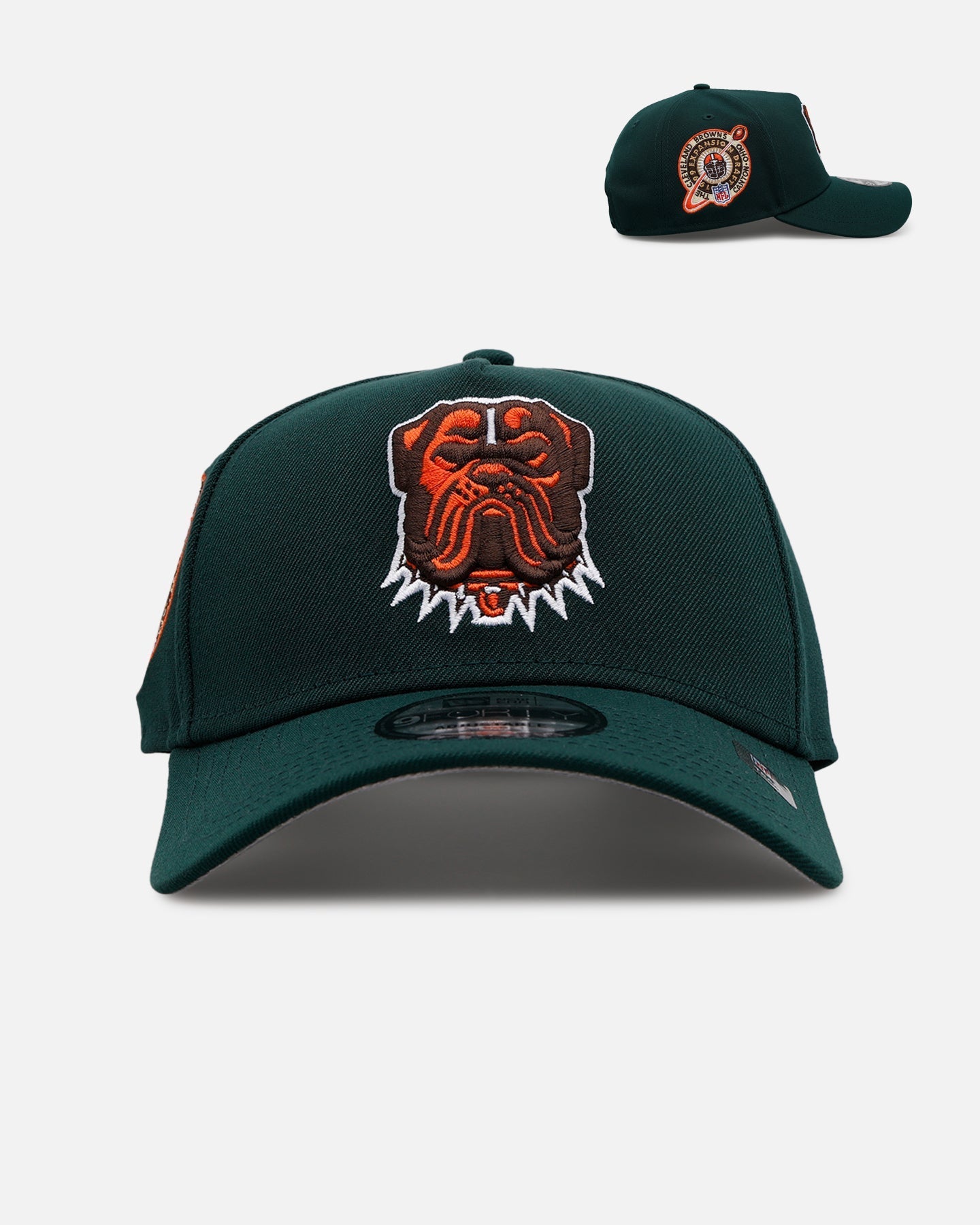 New Era Cleveland Browns 'Evergreen' 9FORTY A-Frame Snapback Dark Green