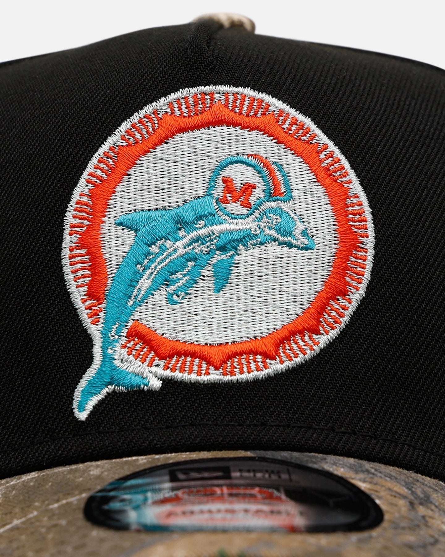 New Era Miami Dolphins 'Black Crown Realtree Visor' 9FORTY A-Frame Snapback Realtree Edge/Black