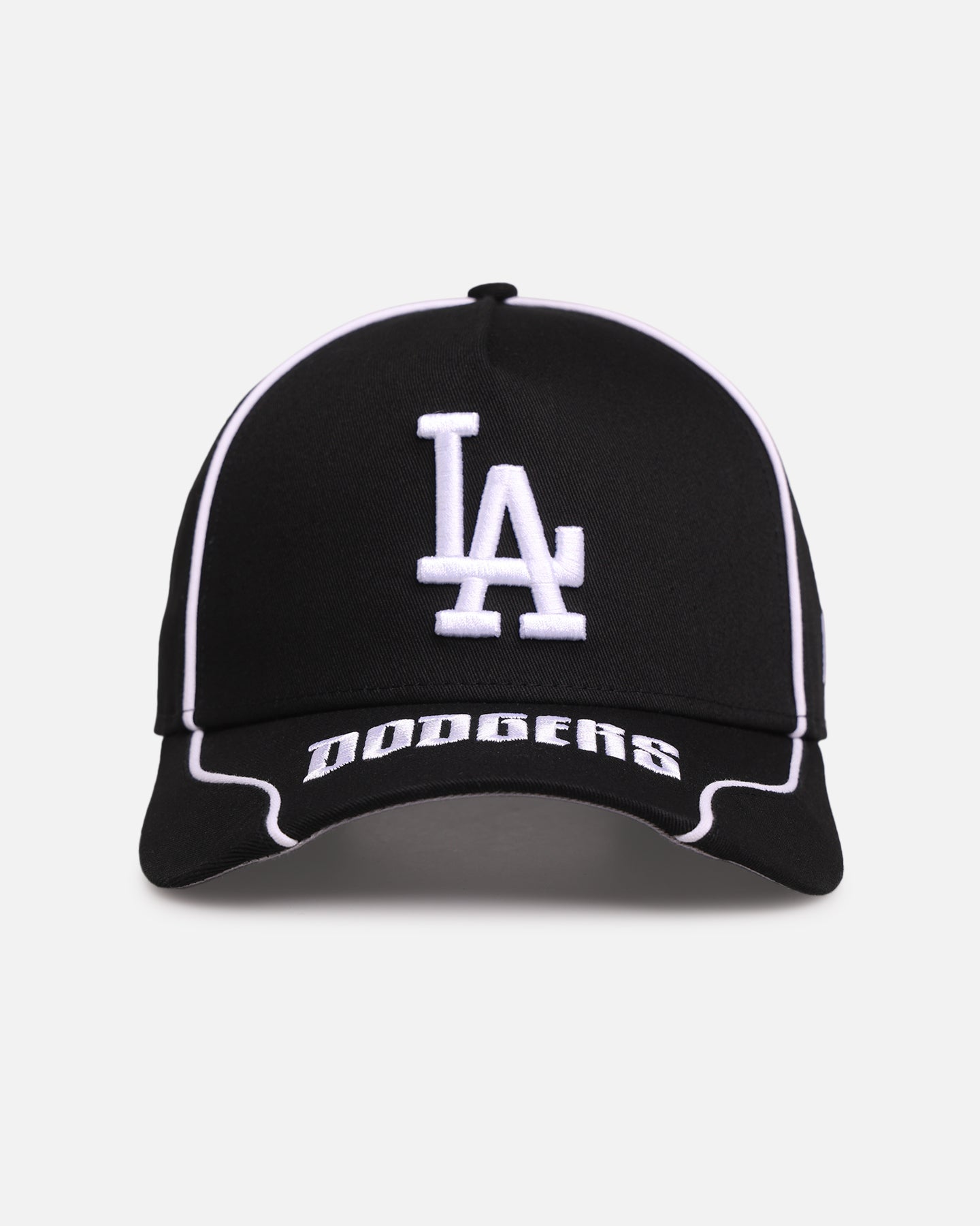 New Era Los Angeles Dodgers 'Piping' 9FORTY A-Frame Snapback Black/White