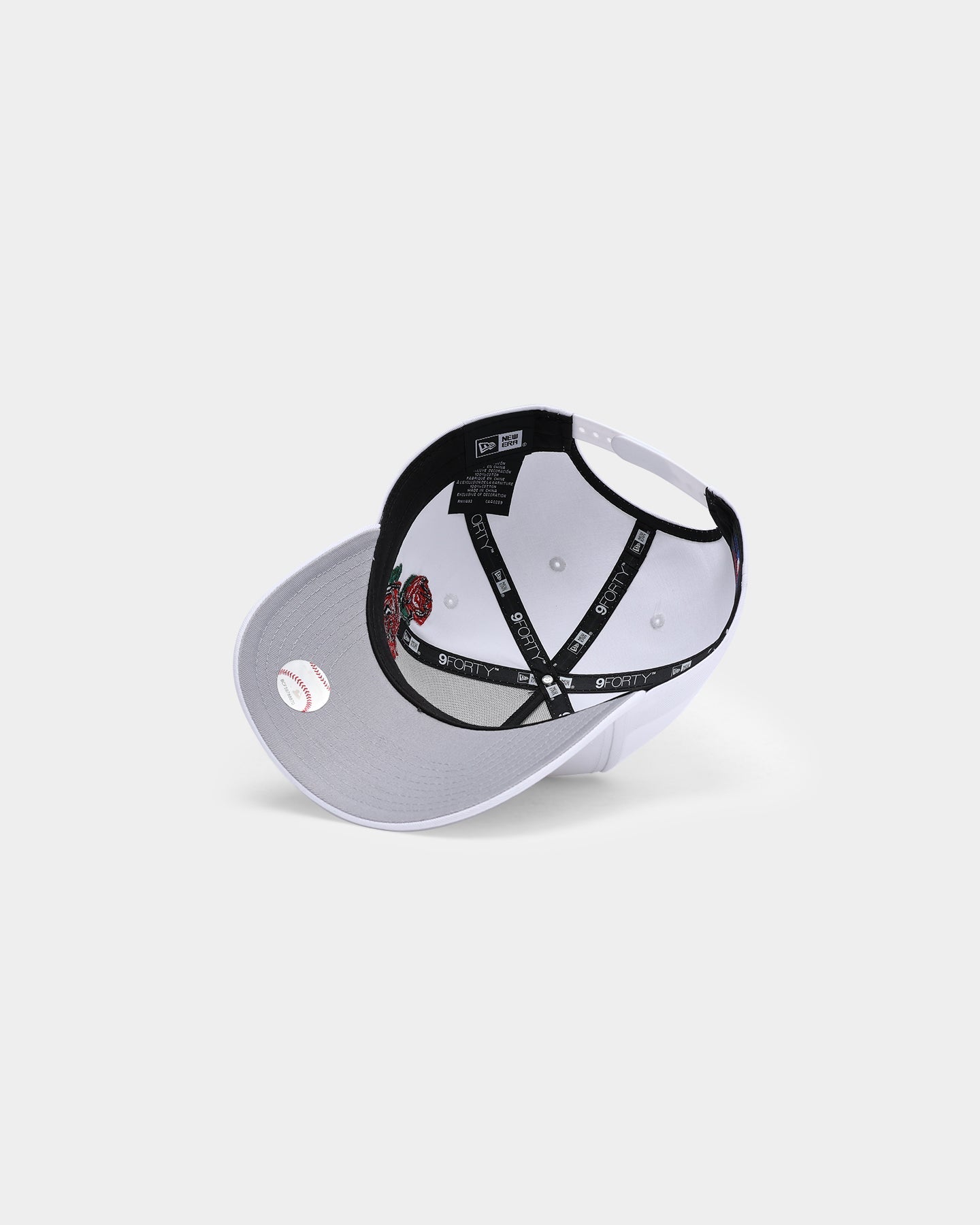 New Era New York Yankees 'Rose Emblem' 9FORTY A-Frame Snapback White/Black