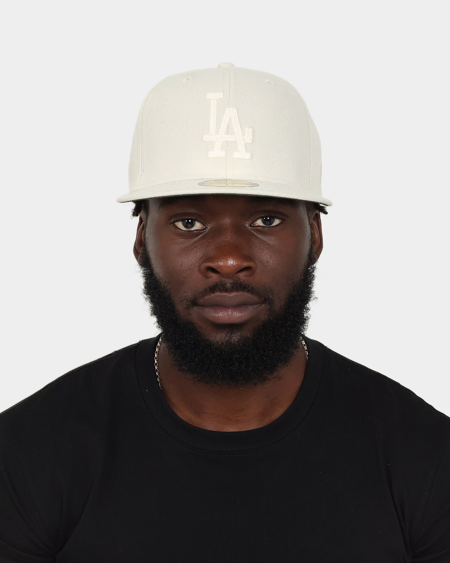 New Era Los Angeles Dodgers 'Chain Stitch' 59FIFTY Fitted Stone