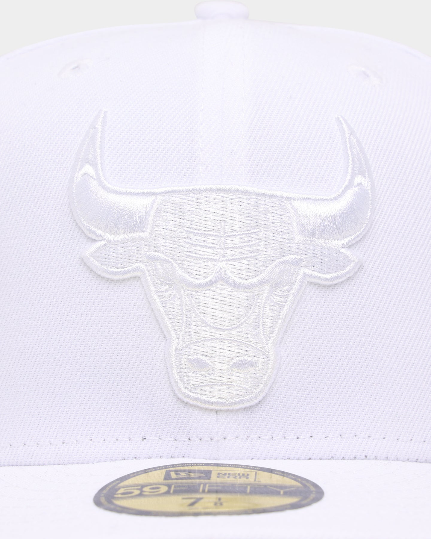 New Era Chicago Bulls 'White On White' 59FIFTY Fitted White/White