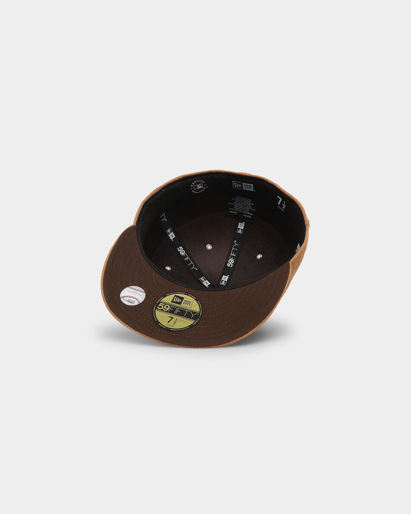 New Era Los Angeles Dodgers 'Wheat/Brown/Gold' Suede 59FIFTY Fitted Wheat
