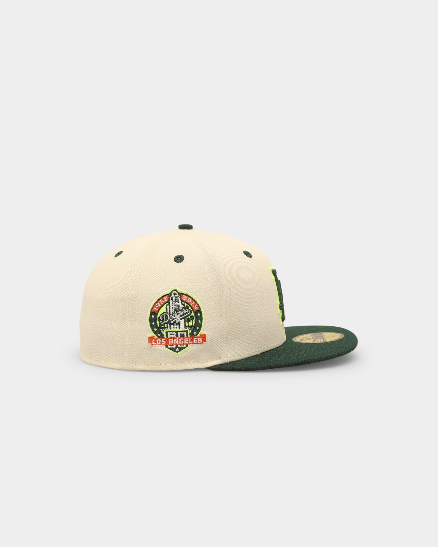 New Era Los Angeles Dodgers 'Caddy Green' 59FIFTY Fitted Chrome White