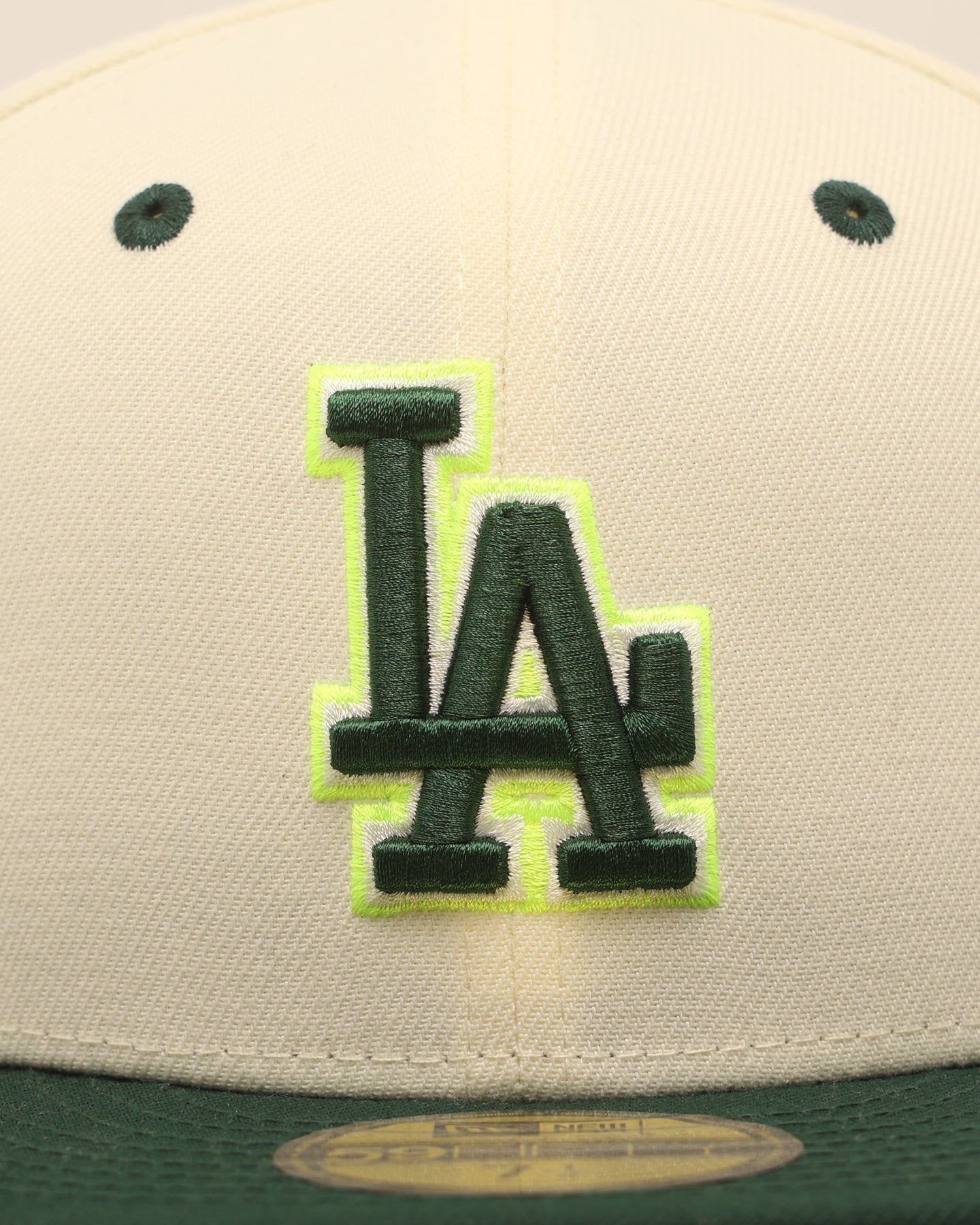 New Era Los Angeles Dodgers 'Caddy Green' 59FIFTY Fitted Chrome White