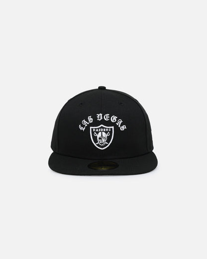 New Era Las Vegas Raiders 'Gothic Arch' 59FIFTY Fitted Black/White