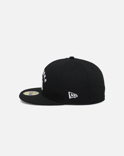 New Era New York Yankees 'Gothic Arch' 59FIFTY Fitted Black/White