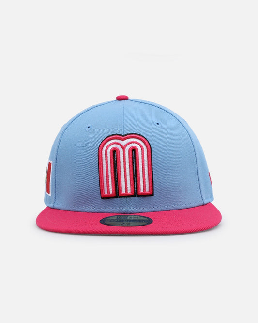 New Era Mexico National Baseball Team 'World Baseball Classic Mexico' 59FIFTY Fitted Sky Blue/Bright