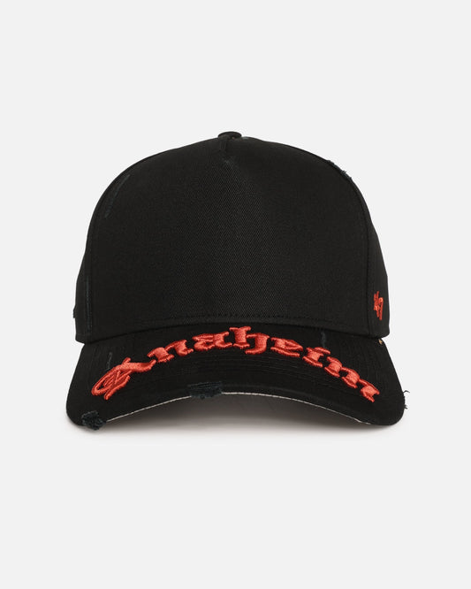 47 Brand Anaheim Ducks 'Destruct Gothic Visor' 47 Offside Strapback Black/Black