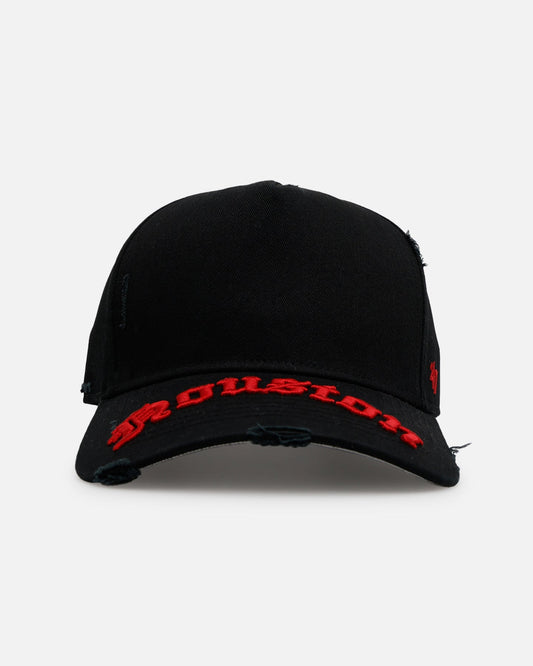 47 Brand Houston Astros 'Destruct Gothic Visor' 47 Offside Strapback Black