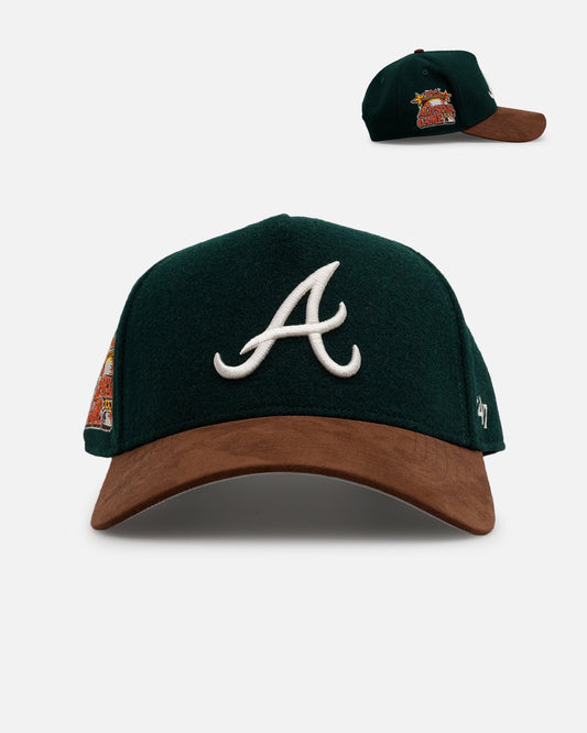 47 Brand Atlanta Braves 'Fall Leaves' 47 Offside Snapback Green/Brown