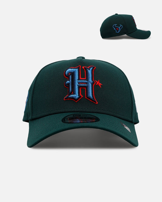 New Era Houston Texans 'Evergreen' 9FORTY A-Frame Snapback Dark Green
