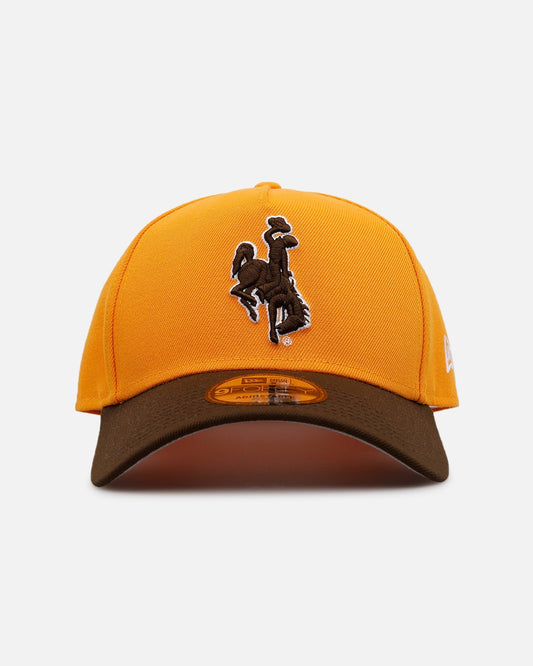 New Era Wyoming Cowboys 'Walnut Visor' 9FORTY A-Frame Snapback Walnut