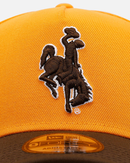 New Era Wyoming Cowboys 'Walnut Visor' 9FORTY A-Frame Snapback Walnut