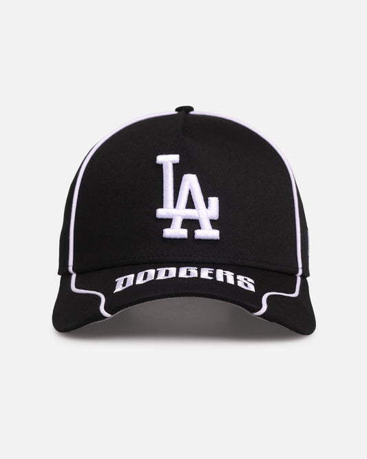 New Era Los Angeles Dodgers 'Piping' 9FORTY A-Frame Snapback Black/White