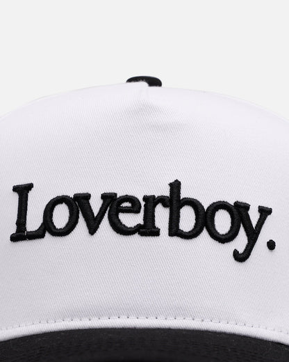 Aug11 Loverboy Snapback White/Black
