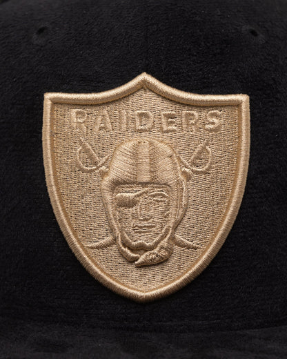 New Era Las Vegas Raiders 'Black Tan Suede' 59FIFTY Fitted Black/Tan