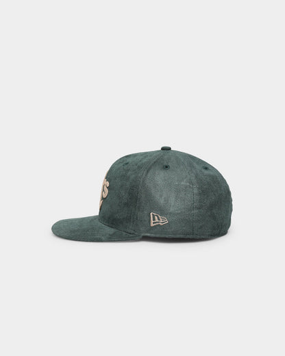 New Era Oakland Athletics 'Forest Suede & Camel' 59FIFTY Fitted Dark Green