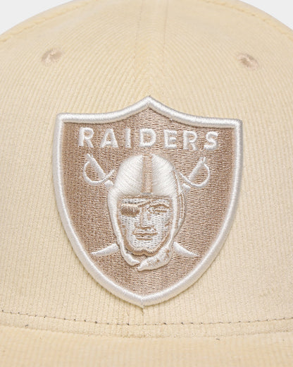 New Era Oakland Raiders 'Classic Corduroy' 59FIFTY Fitted Chrome