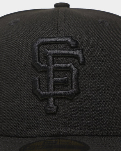 New Era San Francisco Giants 'Black On Black' 59FIFTY Fitted Black/Black
