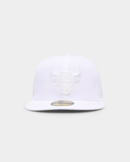 New Era Chicago Bulls 'White On White' 59FIFTY Fitted White/White