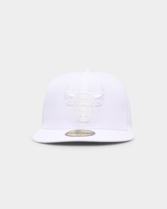 New Era Chicago Bulls 'White On White' 59FIFTY Fitted White/White