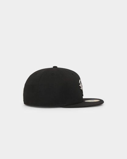 New Era Chicago Bulls 'Metal Badge' 59FIFTY Fitted Black/Silver