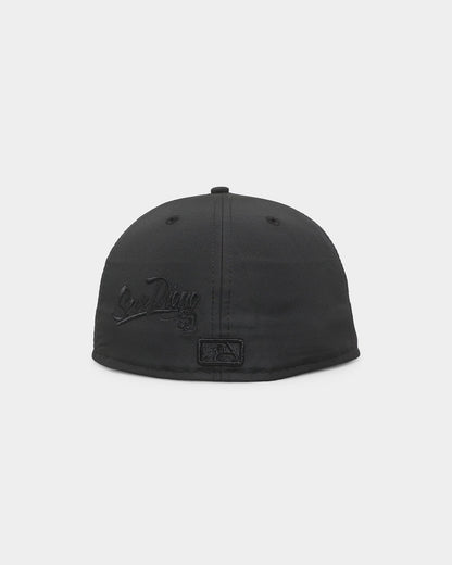 New Era San Diego Padres 'Triple Black Multi Logo Prolight' World Series 59FIFTY Fitted Black/Black