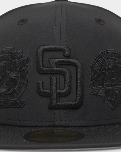 New Era San Diego Padres 'Triple Black Multi Logo Prolight' World Series 59FIFTY Fitted Black/Black