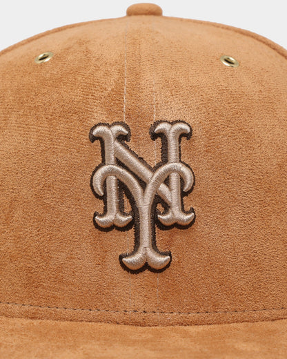 New Era New York Mets 'Wheat/Brown/Gold' Suede 59FIFTY Fitted Wheat