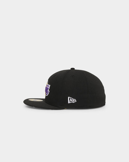 New Era Los Angeles Lakers 'Camo Underbrim' 59FIFTY Fitted Black
