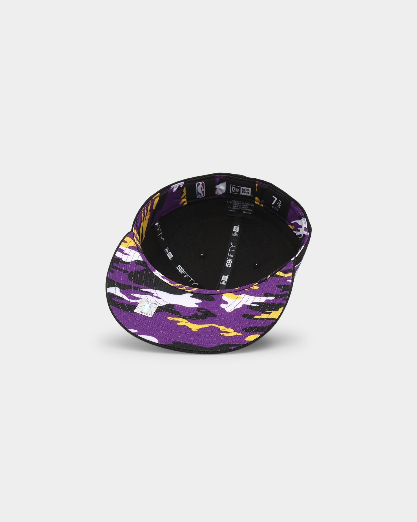 New Era Los Angeles Lakers 'Camo Underbrim' 59FIFTY Fitted Black