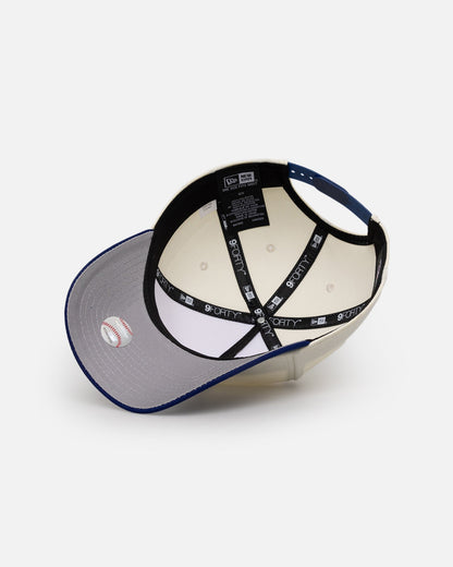 New Era Los Angeles Dodgers 'Upside Down LA Logo' 9FORTY A-Frame Snapback Chrome/Dark Royal